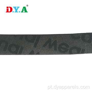 Elastic de correias de nylon macio de logotipo personalizado para roupas íntimas